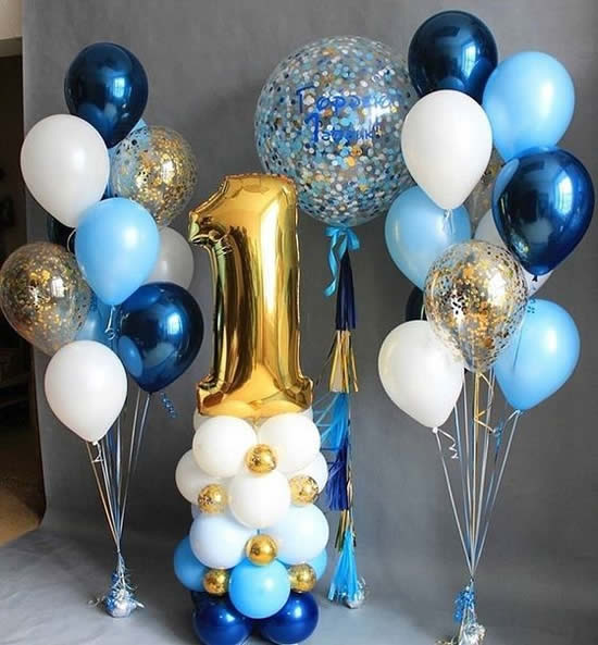 Linda decoração com balões