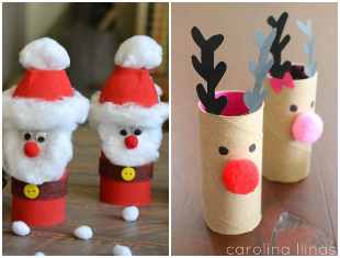 artesanatos-com-rolos-de-papelao-para-natal-capa-2 Artesanatos com rolos de papelão para o Natal