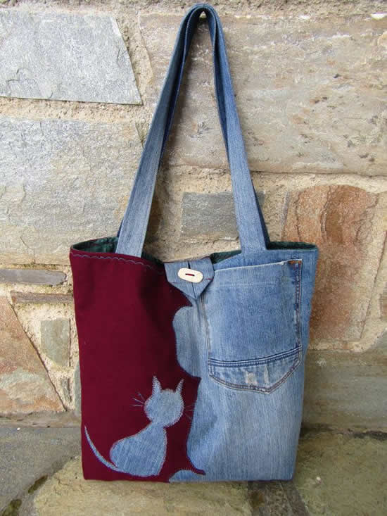 Ideias para fazer bolsas com jeans