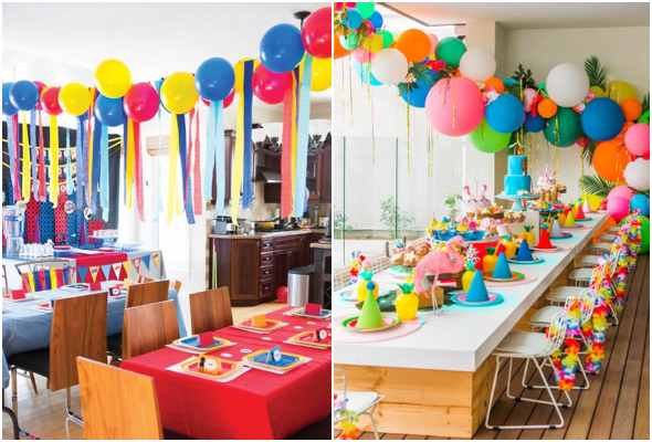 Decoração para Dia das Crianças com balões
