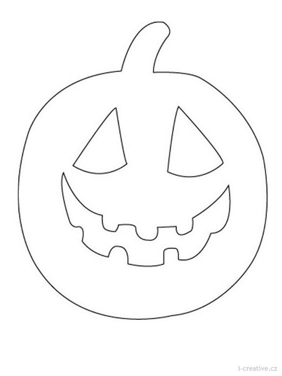 Molde de Abóbora Halloween para imprimir e recortar - Artesanato Passo a  Passo!