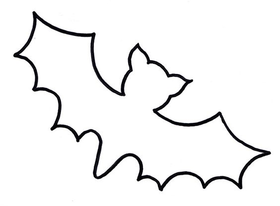 moldes de morcego para Halloween