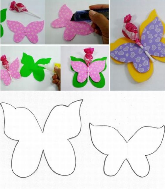 Lembrancinha de borboleta para dia das crianças 